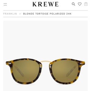 Krewe Blonde Tortoise Polarized 24K Sunglasses